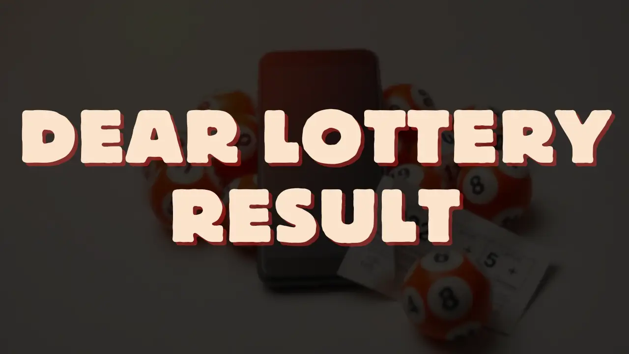 dear lottery result